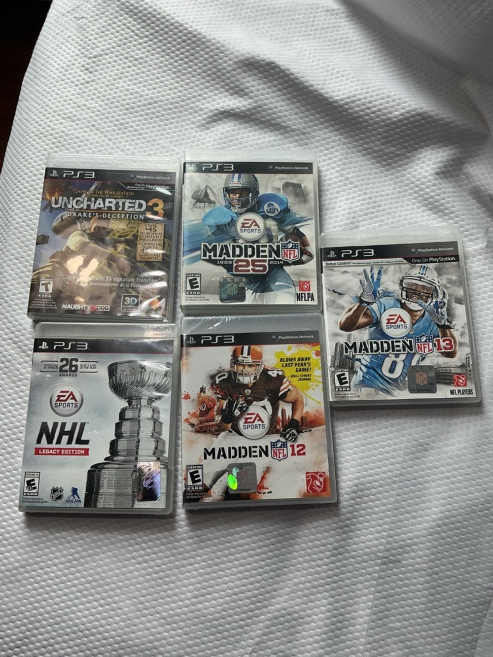 Madden NFL 25 ,12,13(PS3) -  NHL,UNCHARTED 3